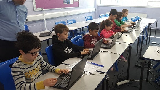Learners taking part in a previous Geeky Kids school session
